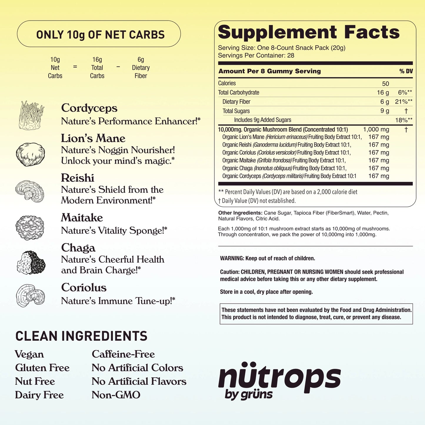 Nütrops Daily Gummies